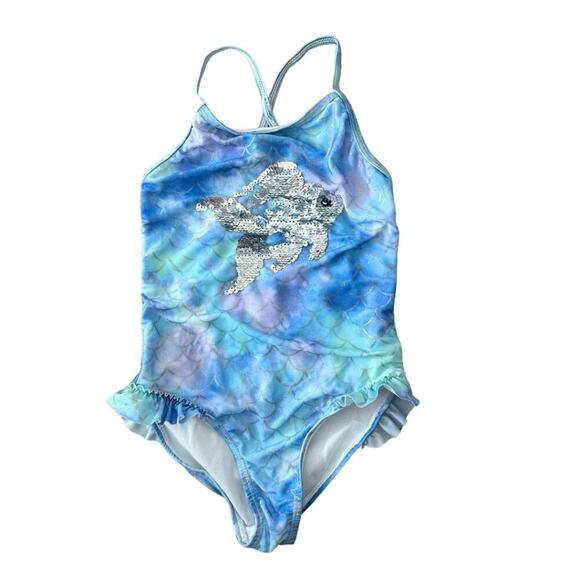BMagical by Bteewns Mermaid One Piece Bathing SuiteLight Blue, Lilac 5 - Picture 1 of 8